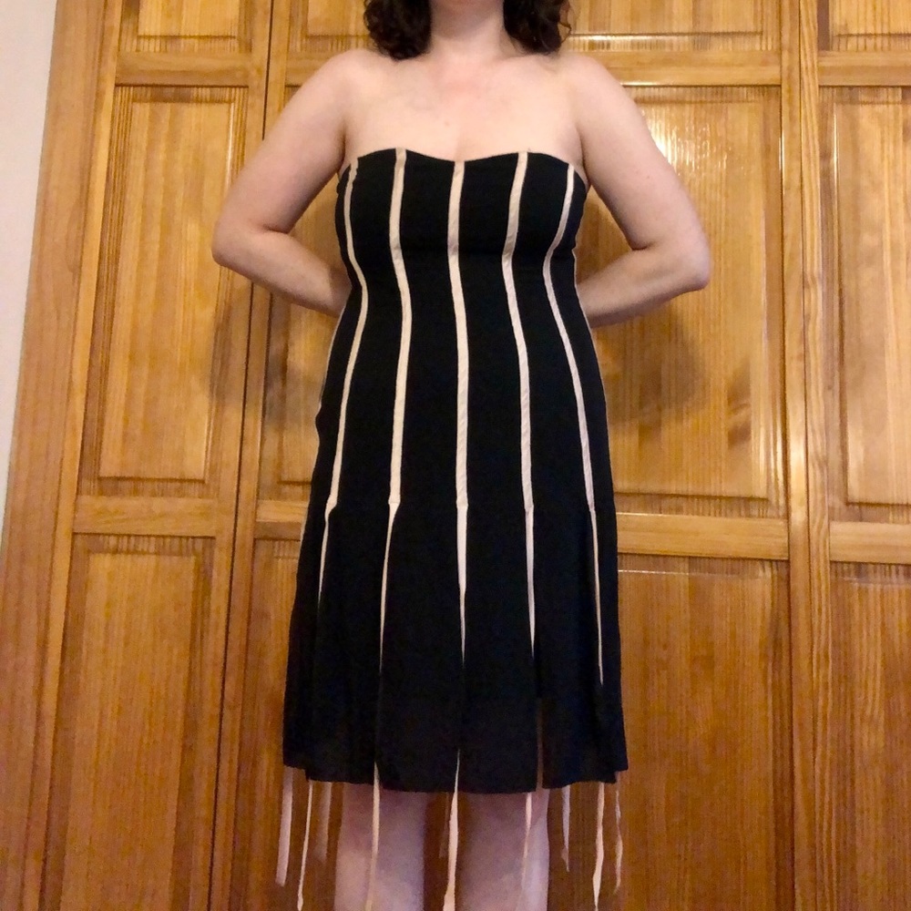 Nicole Miller strapless cocktail dress
